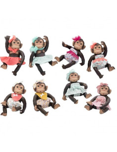 Bebé mono de 25 cm en expositor de 8 piezas. Modelos...