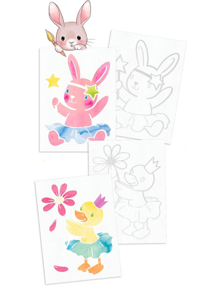 Princess Mimi - Colour me up Paper, papel de acuarela con 10 motivos