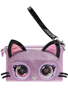 Purse Pets Bolso Bandolera Morada Purdy Purrfect Kitty Gato