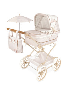 Carro de Muñecas Reborn Verona Plegable con Sombrilla