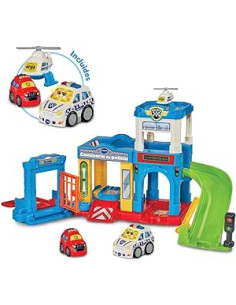 Comisaría de policía + Robin el coche de policía