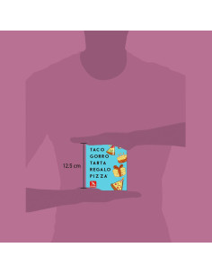 Juego Taco, Gorro, Tarta, Regalo, Pizza 2