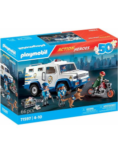 PLAYMOBIL TRANSPORTE DINERO POLICIA