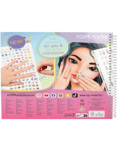 TOPModel-Libro para Colorear Hand Designer