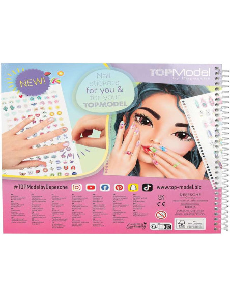 TOPModel-Libro para Colorear Hand Designer
