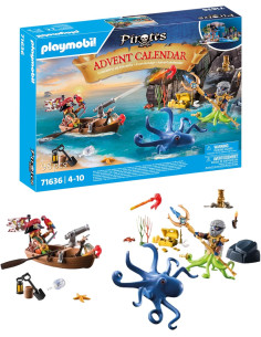 PLAYMOBIL Pirates 71636 Calendario de Adviento: Piratas,...