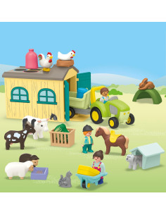 PLAYMOBIL Junior 71656 Aventura en la Granja con Tractor 2