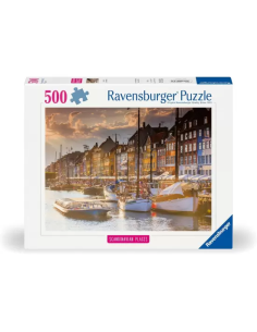Puzzle Ravensburger Atardecer en Copenhague de 500 Piezas 2