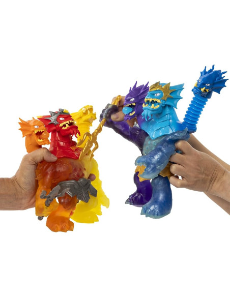 Goo Jit Zu King Hydra Lava Fury - Héroe Estirable