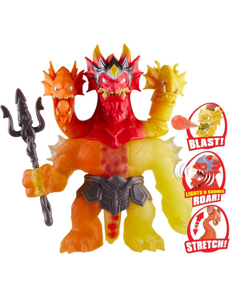 Goo Jit Zu King Hydra Lava Fury - Héroe Estirable
