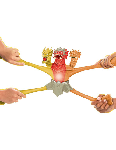 Goo Jit Zu King Hydra Lava Fury - Héroe Estirable