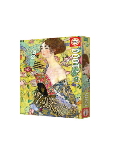 Puzzle 1000 Dama con Abanico, Gustav Klimt