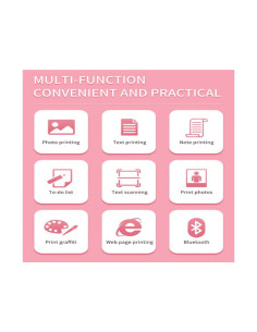 Impresora Térmica Mini Portátil X1 - Sin Tinta,... 2