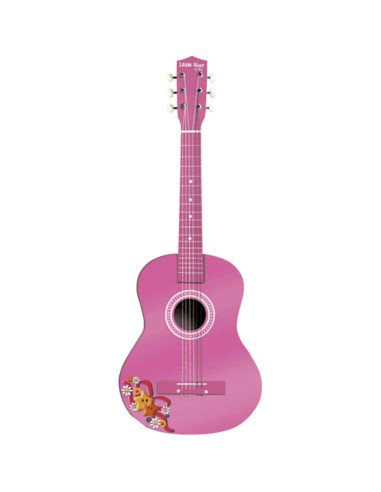 Guitarra Madera Rosa Con Funda 75 cm | Acordes