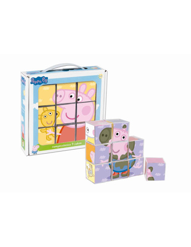 Peppa Pig Rompecabezas 9 Cubos