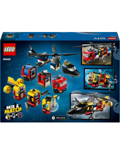 LEGO 60462 City 3 en 1 Remix: Helicóptero, Camión de... 2