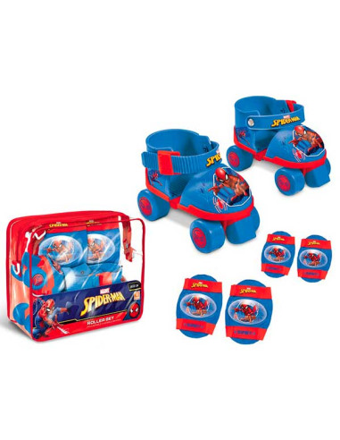 Bolsa Patines y Protecciones Spiderman 22-29