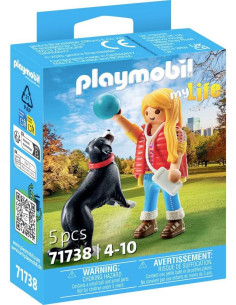 Playmobil Mujer Con Perro De Montaña