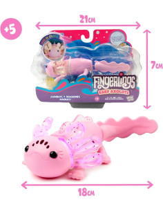 Fingerlings Axolot Interactivo, Ajolote Rosa Que Nada de... 2