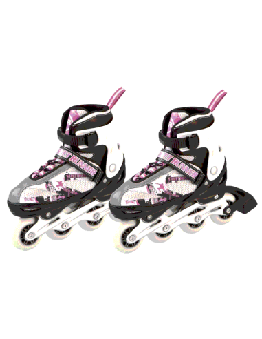 Patines Ajustables En Línea Rosa 39-42