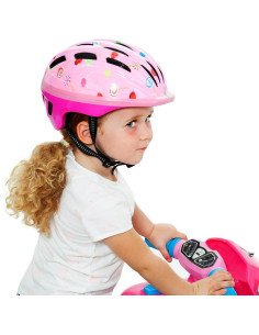Casco Rosa Infantil para Niños Bicicleta 2