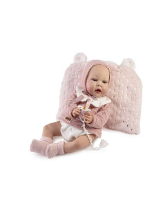 Muñeca Reborn Olga con Jersey de Lana Rosa y Braguita 2