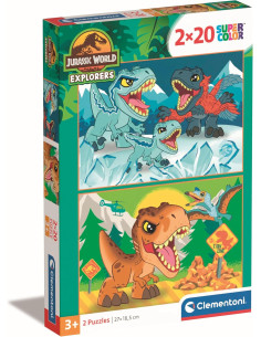 Jurassic World 2 Supercolor Puzzles Infantiles De 20 Piezas