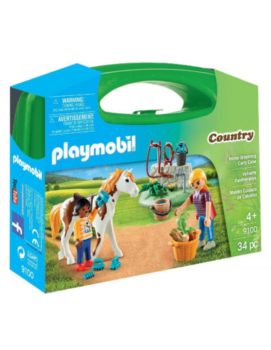 Playmobil Maletín Grande Cuidado Caballo