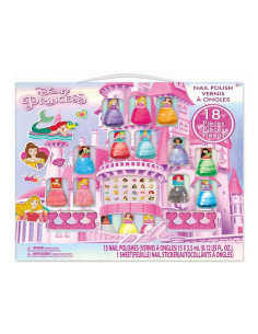 Set de Esmaltes Princesas Disney con Pegatinas - 18 piezas