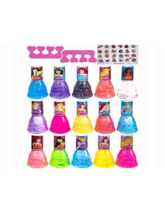 Set de Esmaltes Princesas Disney con Pegatinas - 18 piezas 2
