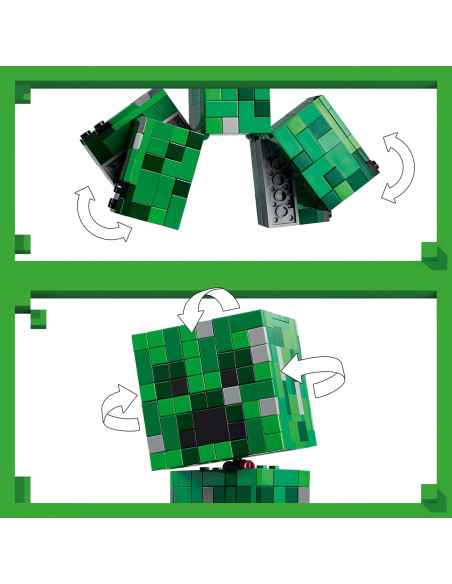 LEGO Minecraft El Creeper - Figura Articulada con Compartimento Oculto