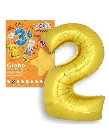 Globo Nº 2 Color Oro 