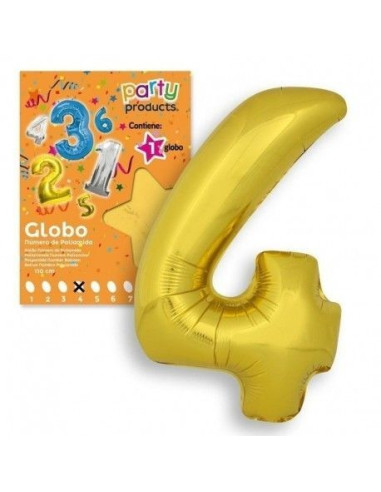 Globo Nº 4 Color Oro 