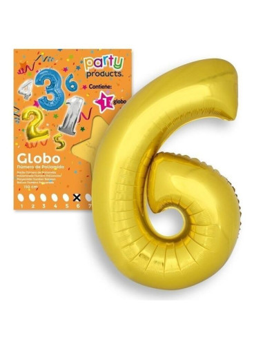 Globo Nº 6 Color Oro