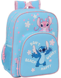 Mochila Escolar Stitch Happy 32x12x38 cm