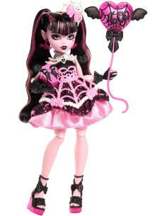 Monster High Cumplespantos Draculaura Muñeca con vestido...