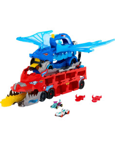 Hot Wheels City Dragón transportador con Ataque Doble... 2
