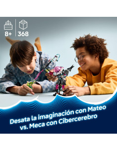 LEGO DREAMZzz 2 en 1 Mateo vs. Meca con Cibercerebro 2