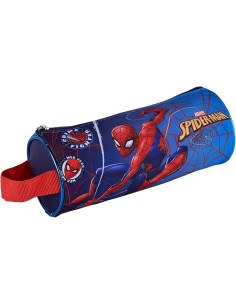 Estuche Escolar Spiderman Portatodo Redondo con 1...