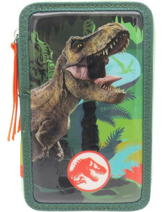 Jurassic World, Estuche, Plumier de 3 Pisos