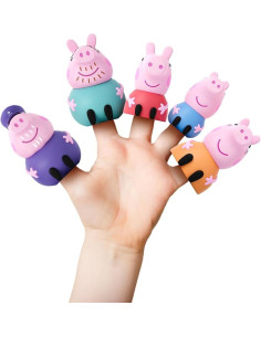 Peppa Pig - Set 5 Marionetas de Dedo Familia Peppa Pig -...