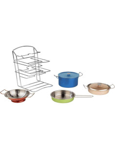 Cacerolas Inox Color Role Planet – Set de cocina infantil... 2