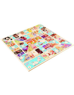 Parchís y Oca 2 en 1 con cubiletes para 4 jugadores