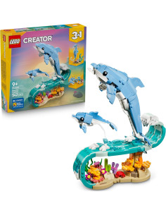 LEGO 3en1 Creator Animales Marinos: Hermosos Delfines -...