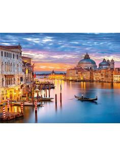 Clementoni - Puzzle 500 piezas paisaje Venecia Iluminada 2
