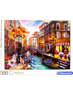 Clementoni - Puzzle 500 piezas paisaje ciudad Atardecer... 2