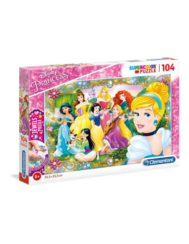 Puzzle 104 Piezas con Joyas Princess