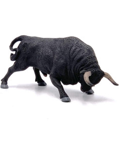 Deqube- Bravo Zaino Embistiendo Figura de Toro, Color Negro 2