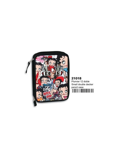 Estuche Betty boop plumier Doble completo