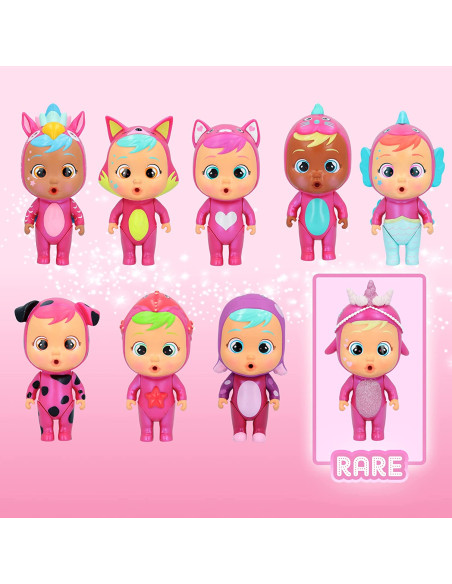 BEBÉS LLORONES LÁGRIMAS MÁGICAS Casita Rosa (Pink Edition) | Mini bebé llorón Sorpresa Coleccionable